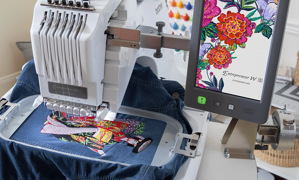 PR680W 6-Needle embroidery machine 5